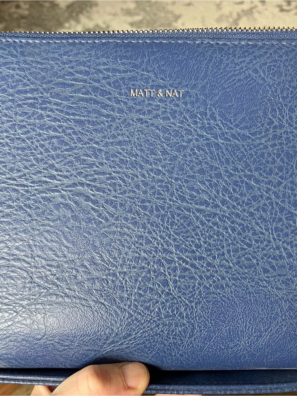 Matt & Nat Deep Blue Textured Wallet Clutch